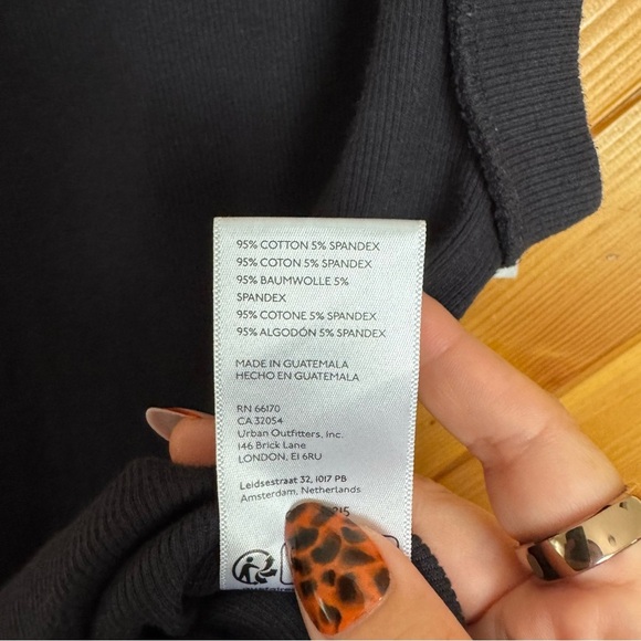 We The Free Black Ribbed Tank Top Size Large - Picture 4 of 5